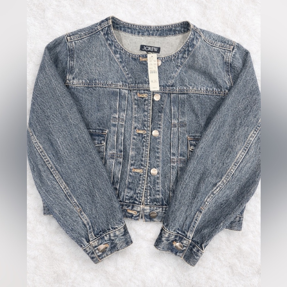 J. Crew Classic Blue Denim Jean Jacket - Picture 2 of 5